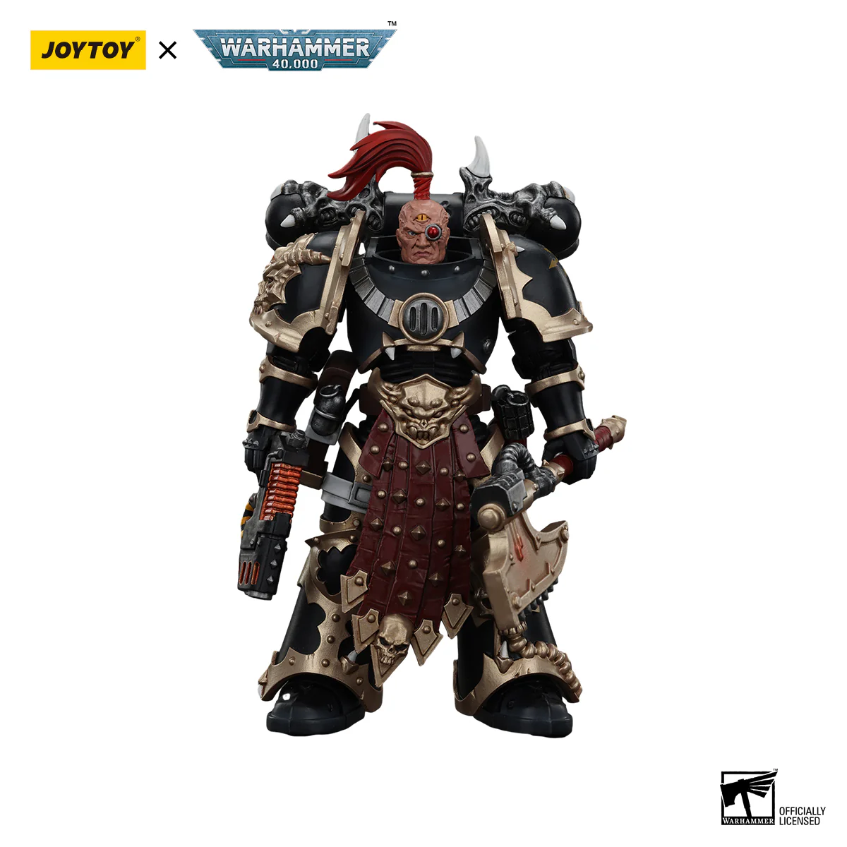 Chaos Space Marines Black Legion Chosen with Plasma Pistol and Power Axe Warhammer 40k 1/18 Figurka 20 cm