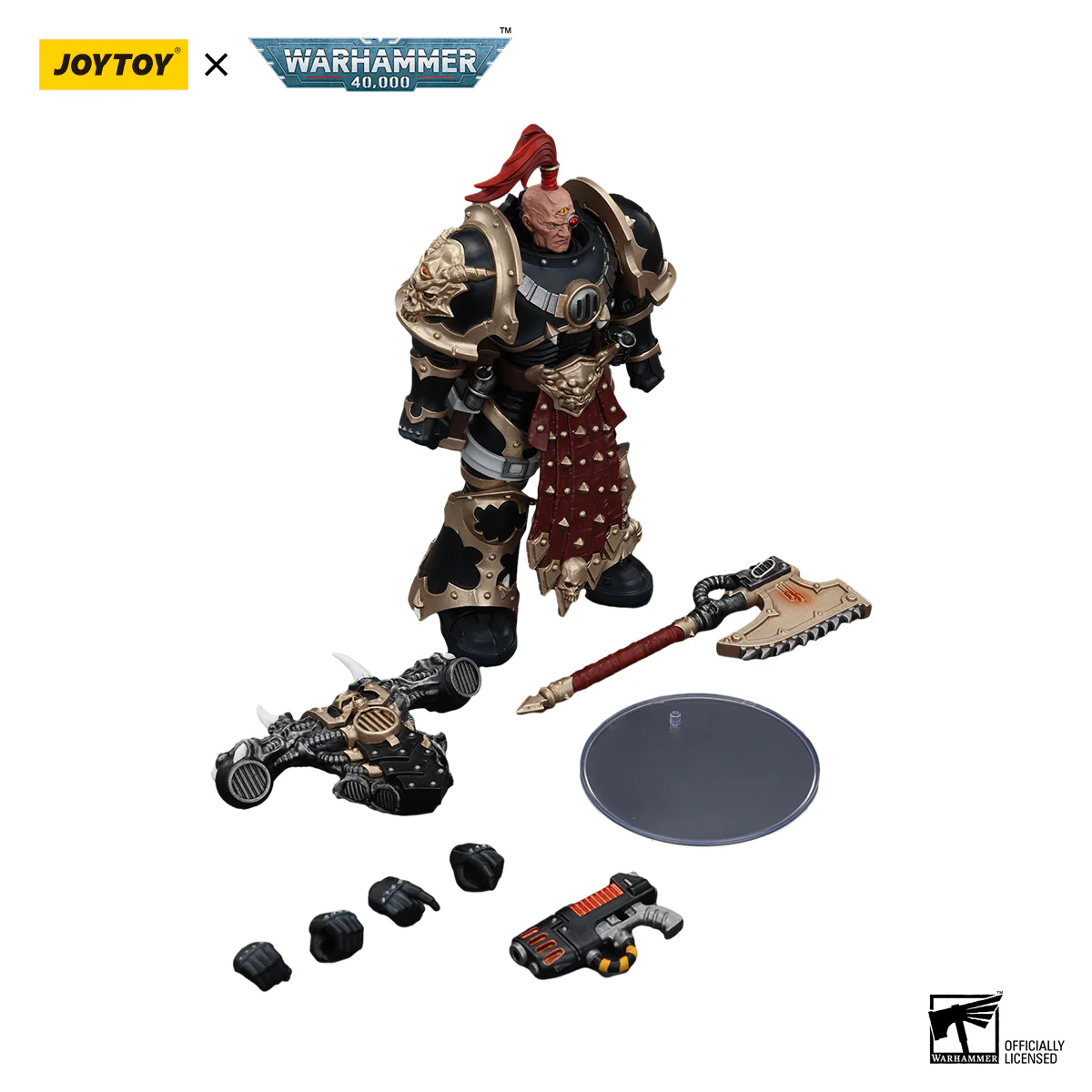 Chaos Space Marines Black Legion Chosen with Plasma Pistol and Power Axe Warhammer 40k 1/18 Figurka 20 cm - Image 5