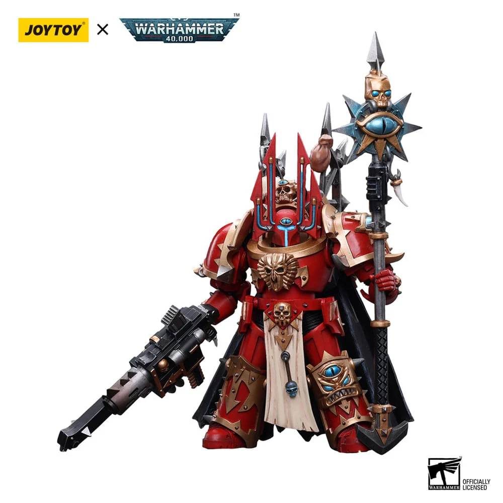 Chaos Space Marines Crimson Slaughter Sorcerer Lord in Terminator Armour Warhammer 40k 1/18 Figurka 12 cm - Image 3