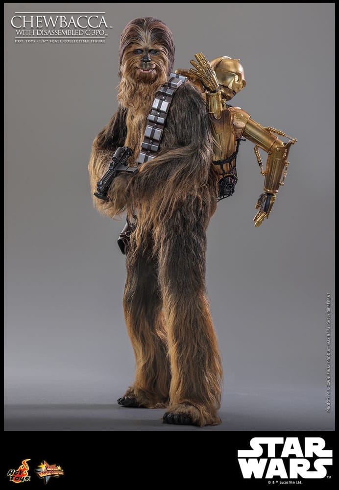 Chewbacca with Disassembled C-3PO Star Wars Episode V Movie Masterpiece 1/6 Figurka 36 cm - Image 11