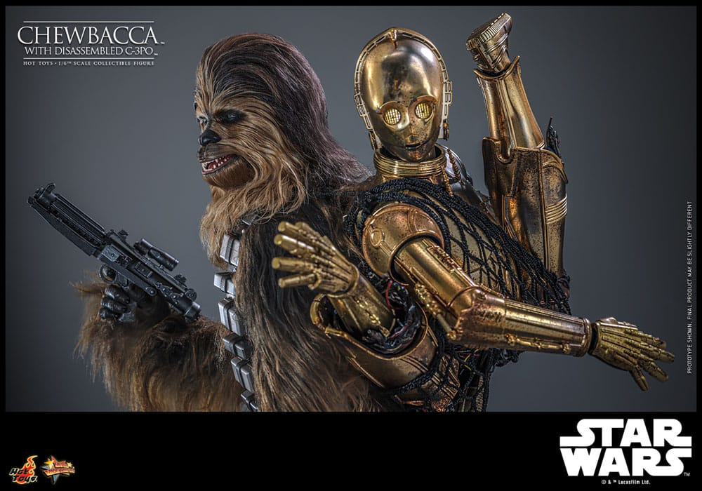 Chewbacca with Disassembled C-3PO Star Wars Episode V Movie Masterpiece 1/6 Figurka 36 cm - Image 12
