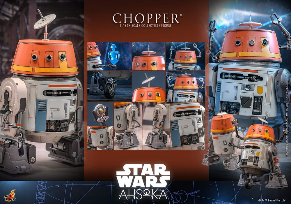 Chopper Star Wars: Ahsoka Action Figure 1/6 Figurka 18 cm - Image 12