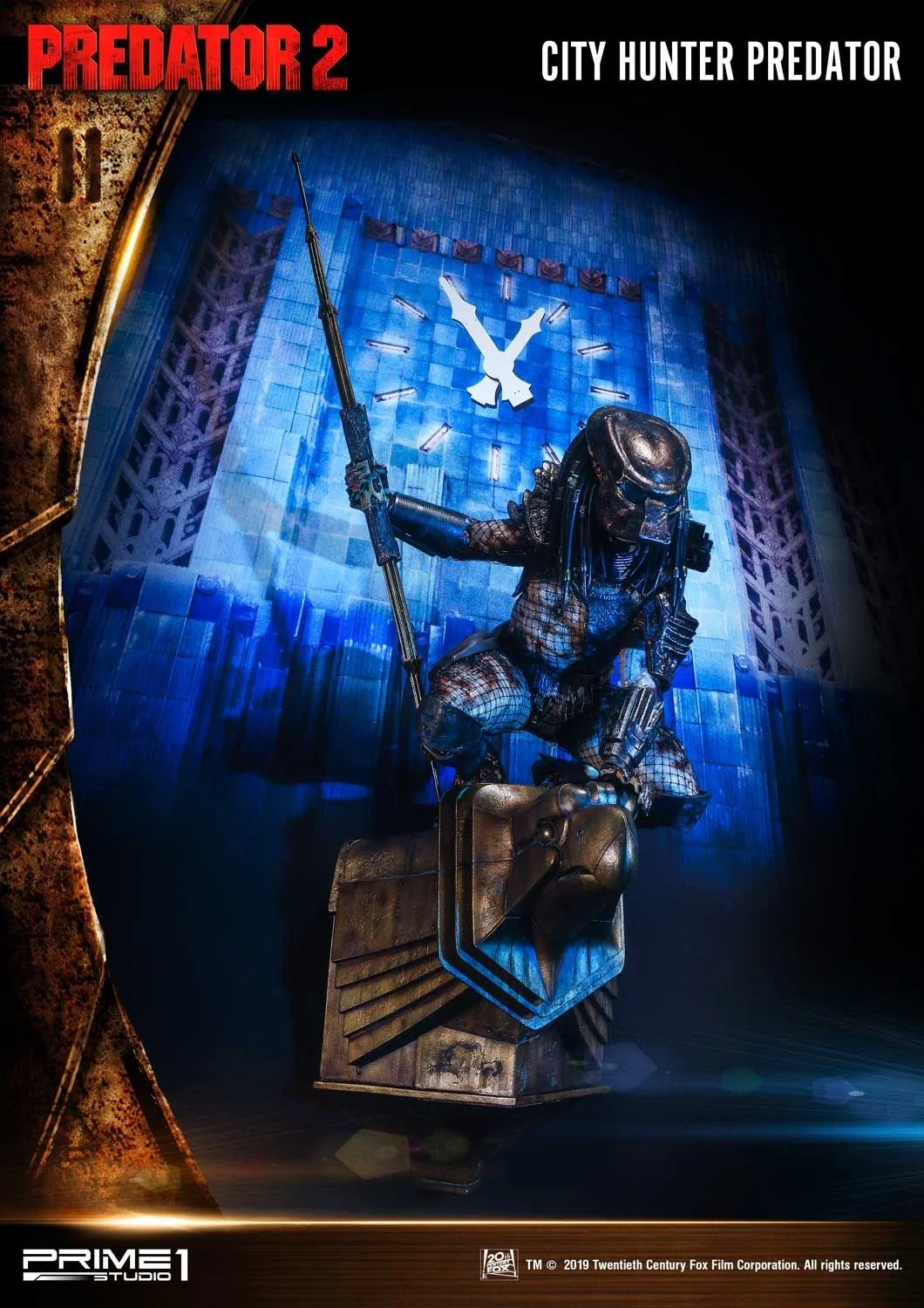 City Hunter Predator 2 3D Wall Art Exclusive Edition Figurka 79 cm - Image 2