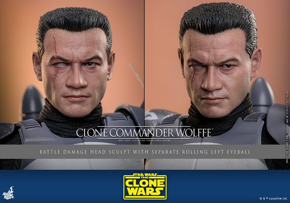 Clone Commander Wolffe Star Wars: The Clone Wars 1/6 Figurka 30 cm - Image 14