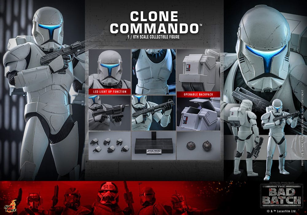 Clone Commando Star Wars: The Bad Batch 1/6 Figurka 30 cm - Image 15