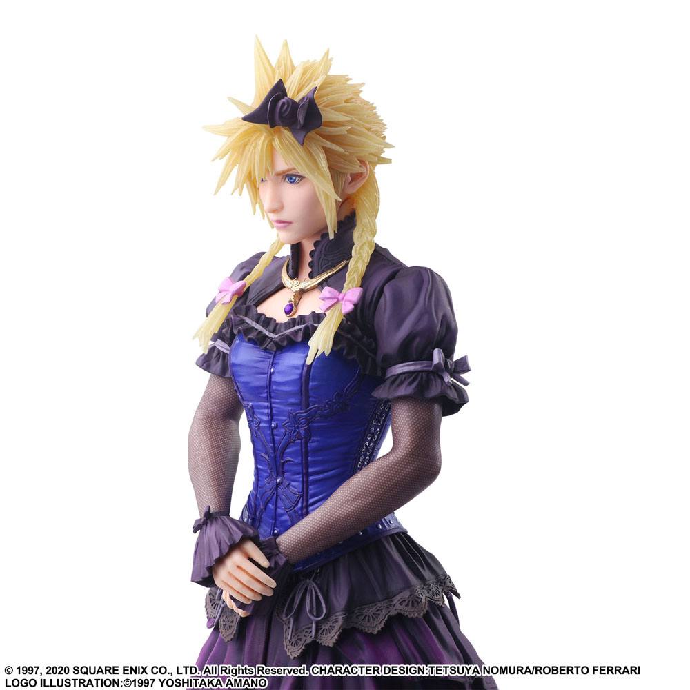 Cloud Strife Dress Ver. Final Fantasy VII Remake Static Arts Gallery Figurka 28 cm - Image 4