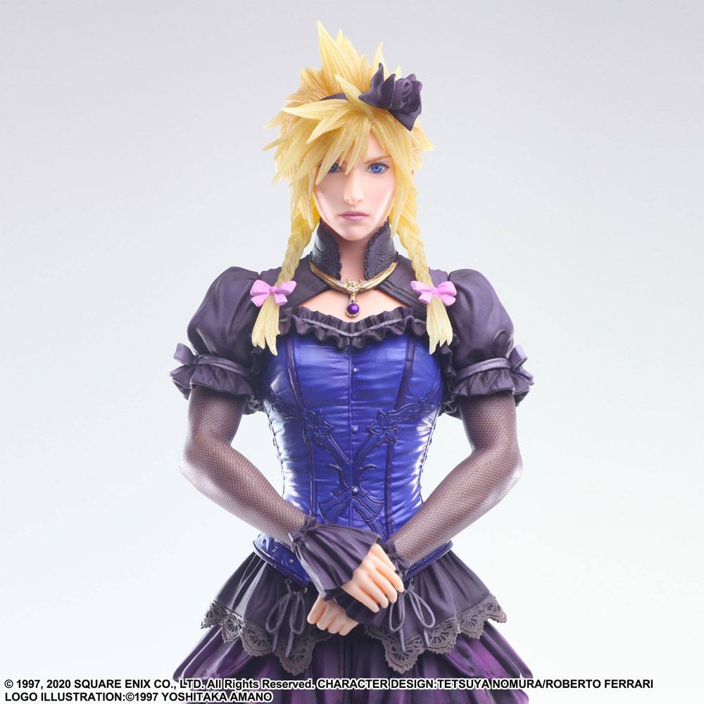 Cloud Strife Dress Ver. Final Fantasy VII Remake Static Arts Gallery Figurka 28 cm - Image 9