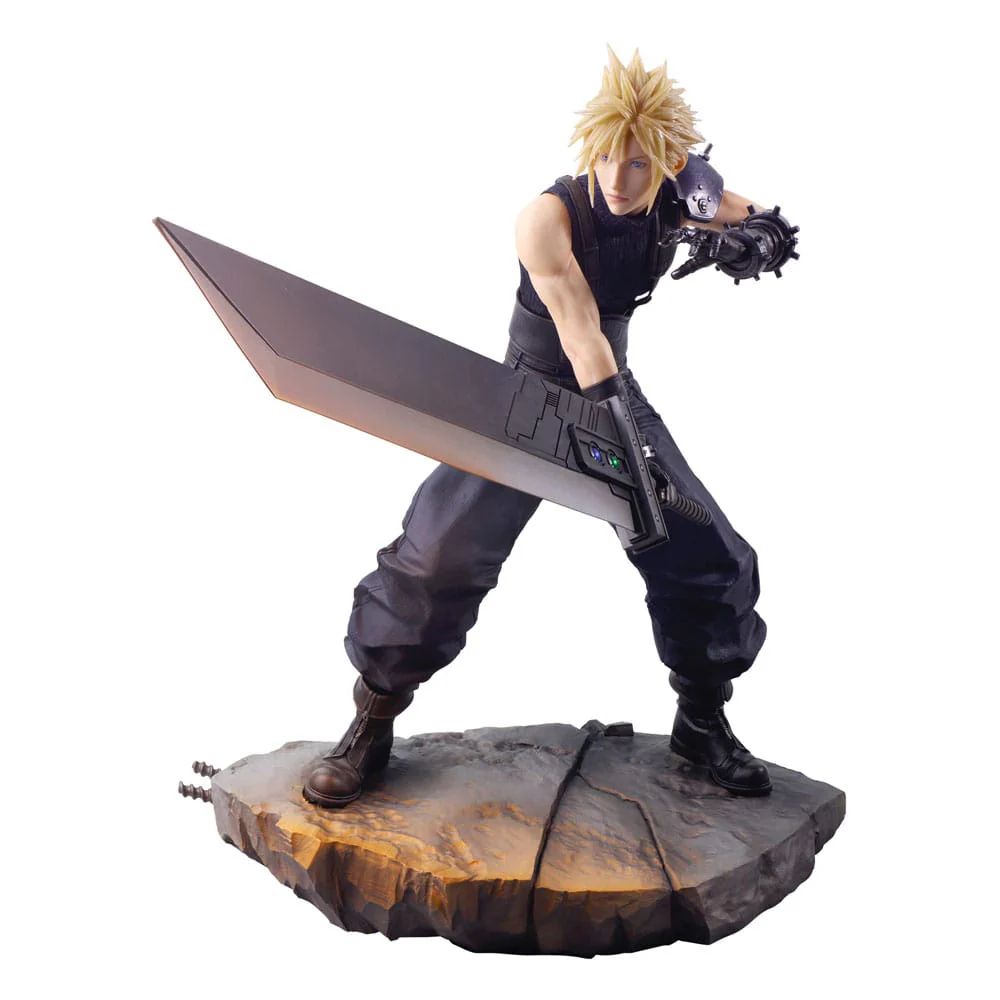 Cloud Strife Final Fantasy VII Rebirth Static Arts Gallery Figurka 18 cm