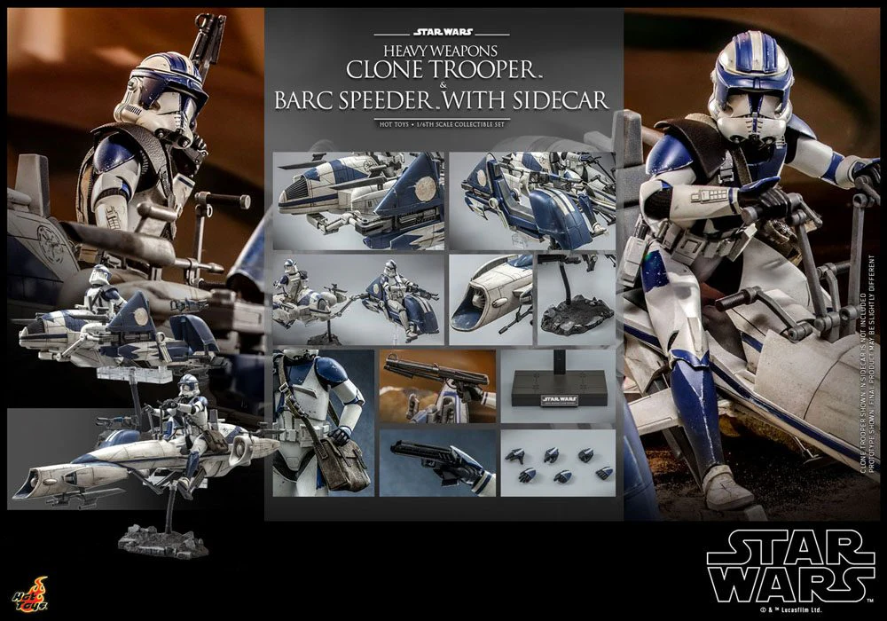 Commander Appo & BARC Speeder Star Wars The Clone Wars 1/6 Figurka 30 cm - Image 13