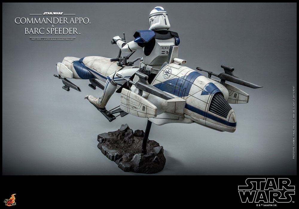 Commander Appo & BARC Speeder Star Wars The Clone Wars 1/6 Figurka 30 cm - Image 11