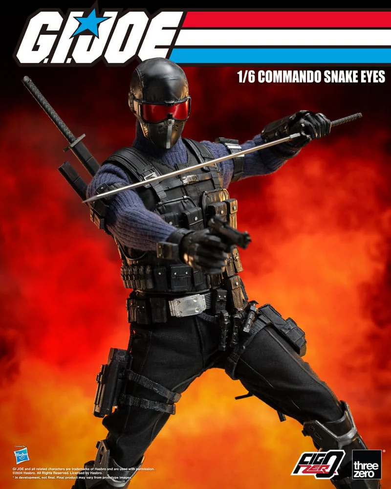 Commando Snake Eyes G.I. Joe FigZero 1/6 Figurka 30 cm - Image 10