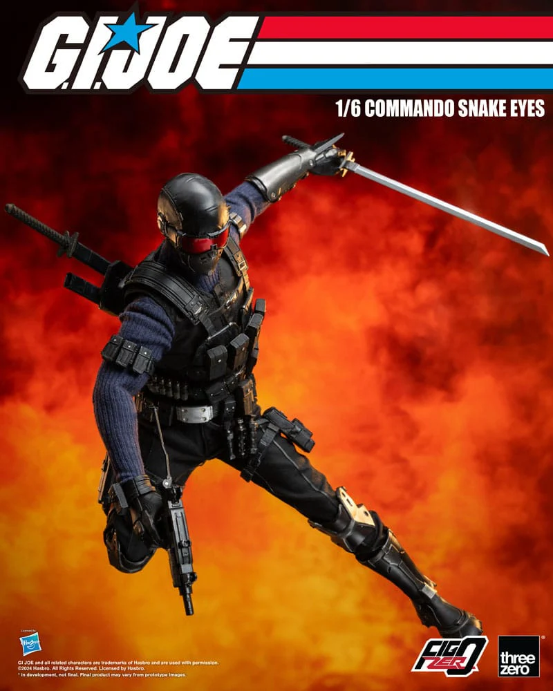 Commando Snake Eyes G.I. Joe FigZero 1/6 Figurka 30 cm - Image 11