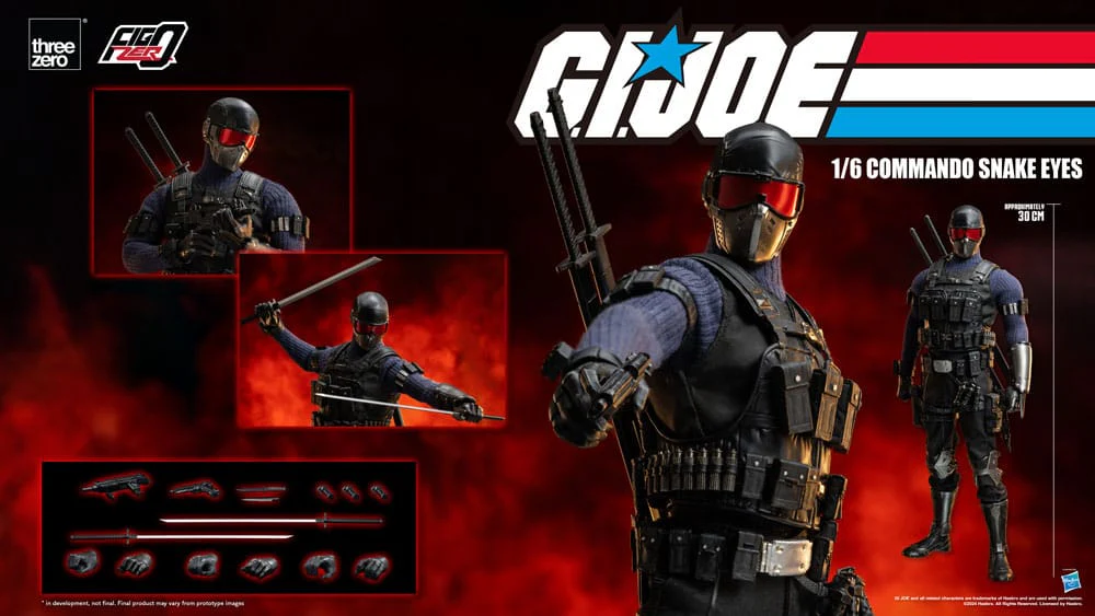Commando Snake Eyes G.I. Joe FigZero 1/6 Figurka 30 cm - Image 13