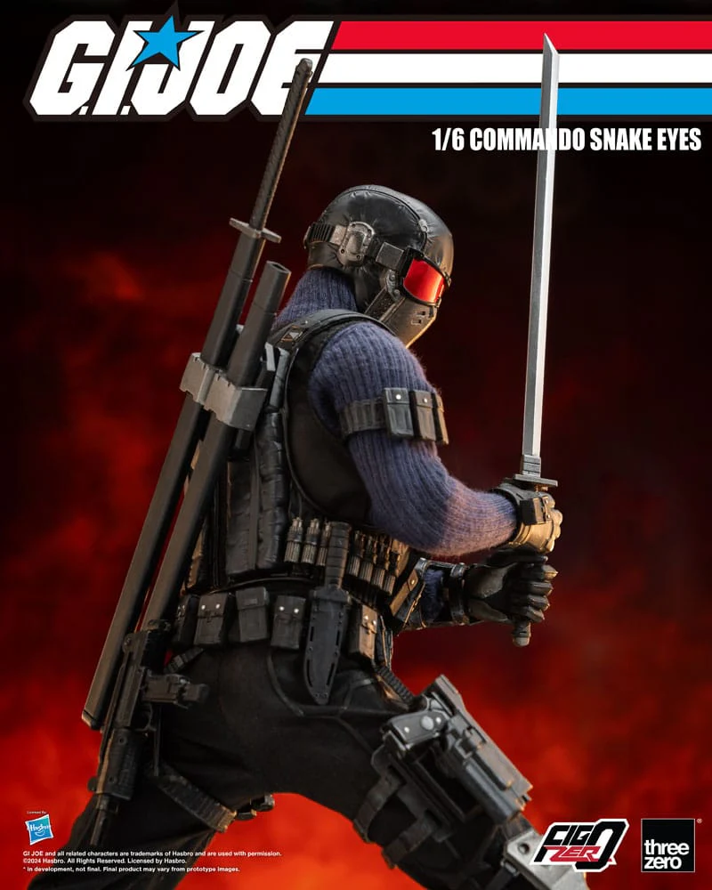 Commando Snake Eyes G.I. Joe FigZero 1/6 Figurka 30 cm - Image 3