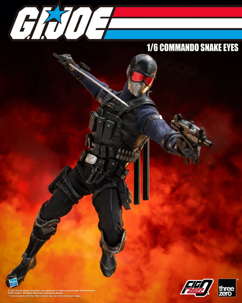 Commando Snake Eyes G.I. Joe FigZero 1/6 Figurka 30 cm - Image 4