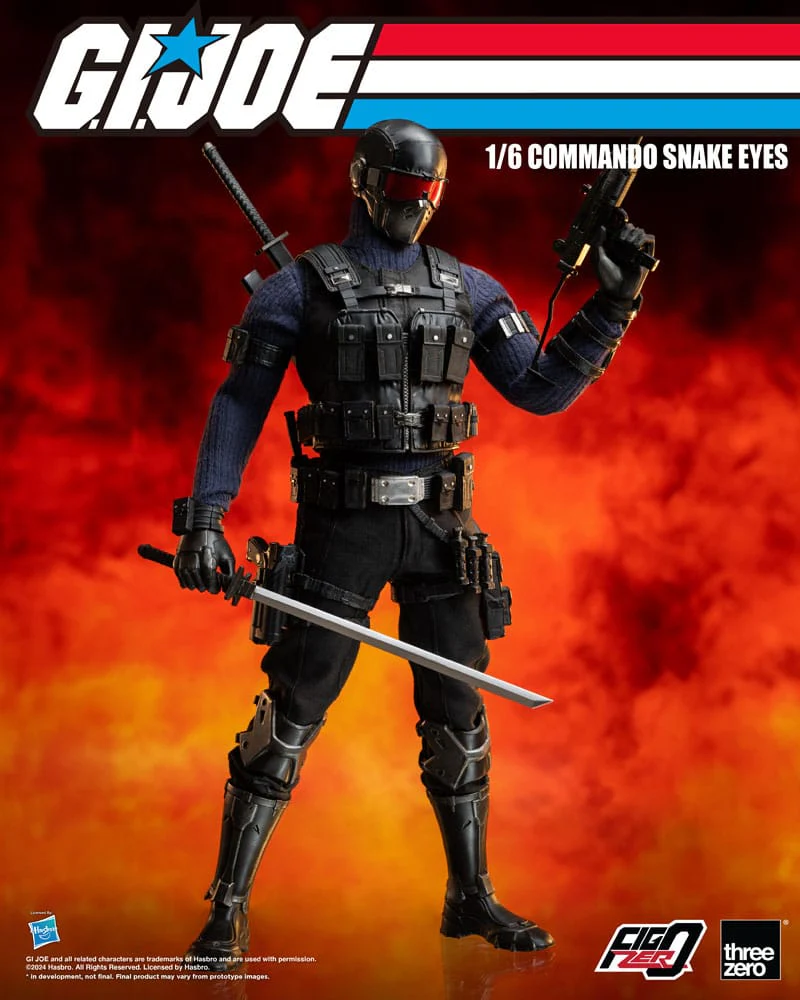 Commando Snake Eyes G.I. Joe FigZero 1/6 Figurka 30 cm - Image 5