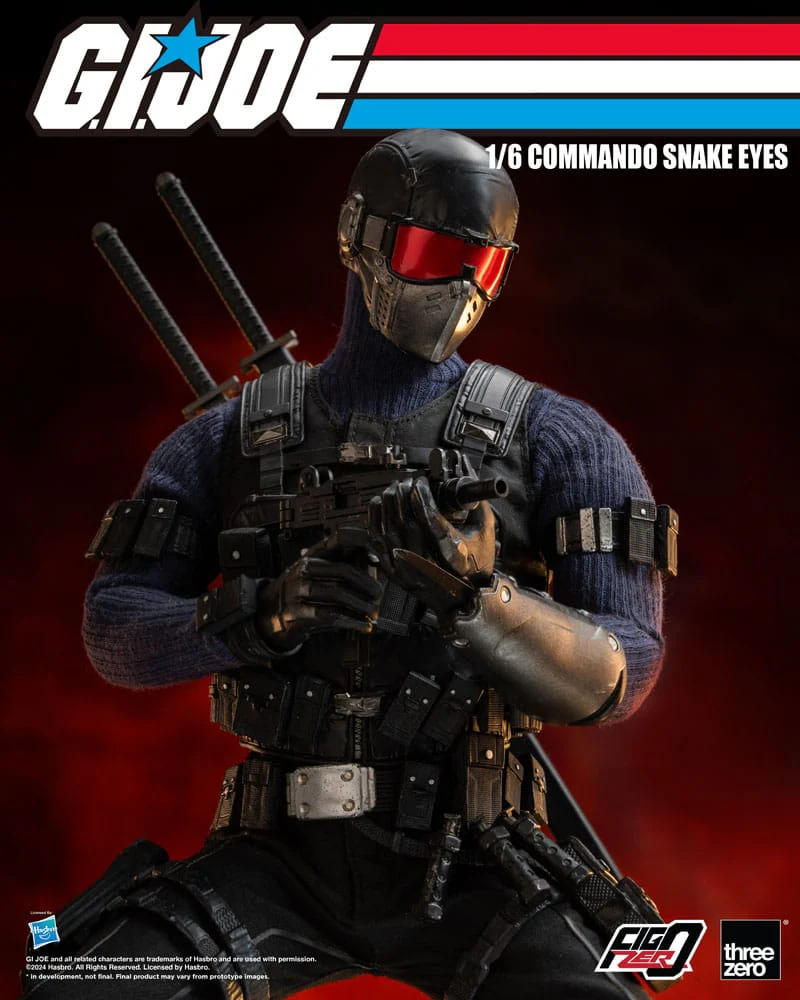Commando Snake Eyes G.I. Joe FigZero 1/6 Figurka 30 cm - Image 6