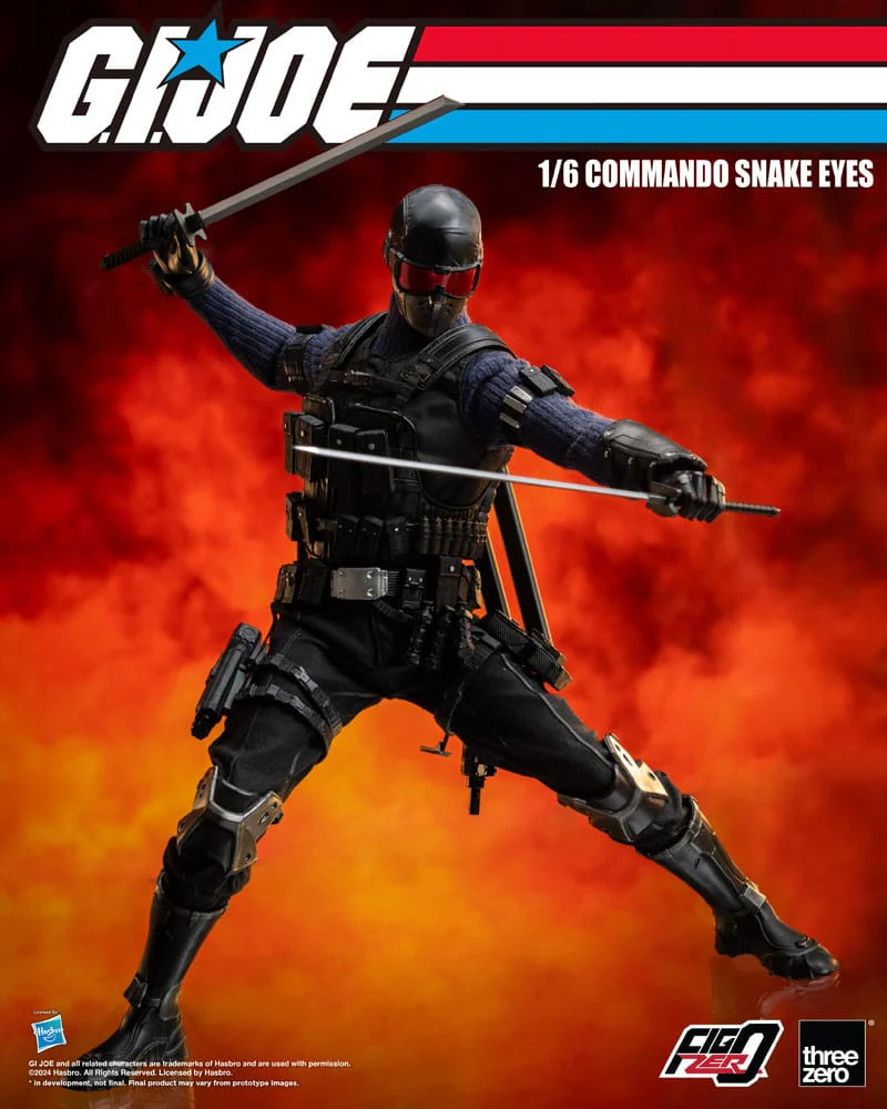 Commando Snake Eyes G.I. Joe FigZero 1/6 Figurka 30 cm - Image 8