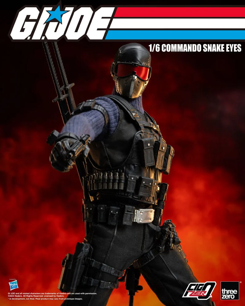 Commando Snake Eyes G.I. Joe FigZero 1/6 Figurka 30 cm - Image 9