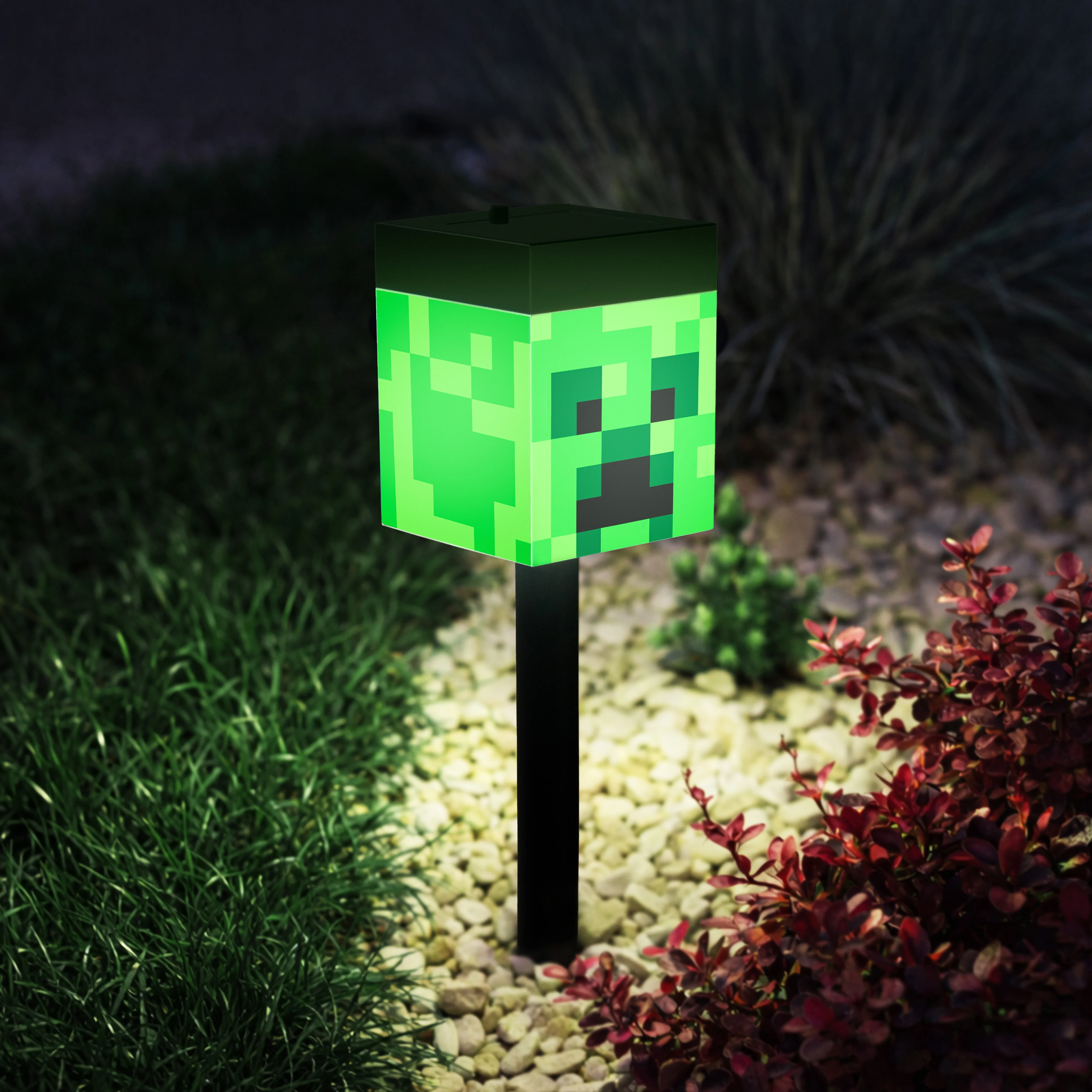 Creeper lampka solarna na nóżce Minecraft - Image 4