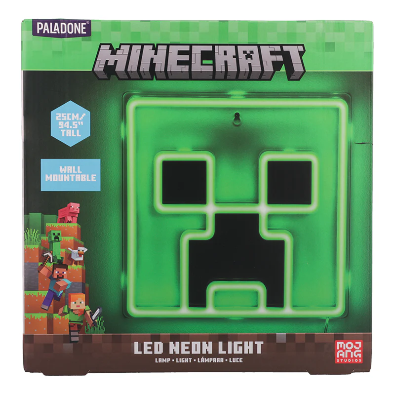 Creeper Neon Lampka Ścienna Minecraft - Image 7