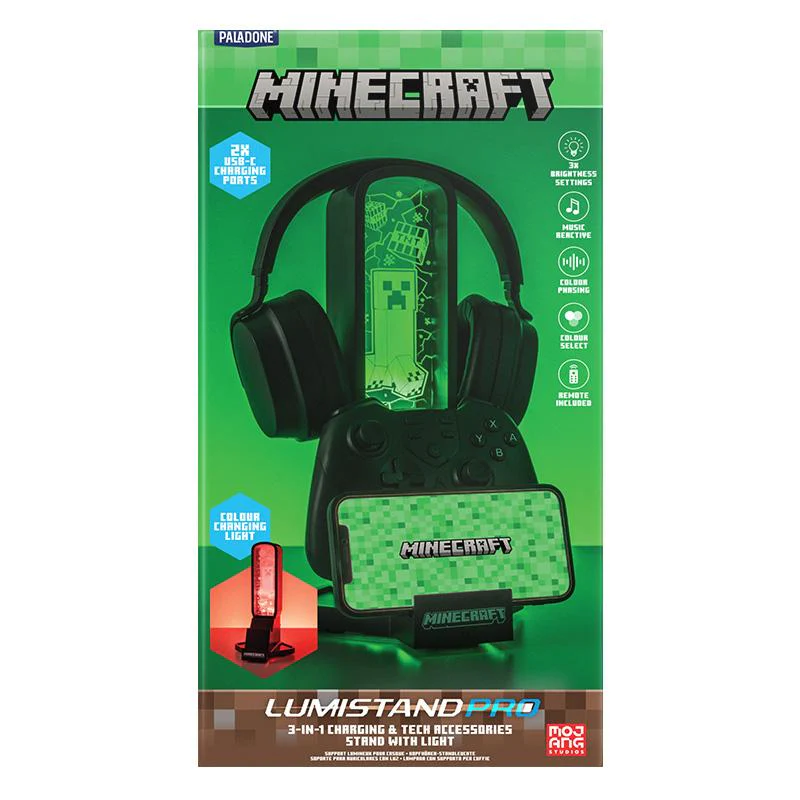 Creeper stojak na słuchawki RGB z pilotem zdalnego sterowania Minecraft - Image 2