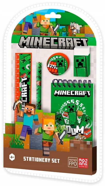 Creeper Zestaw Piśmienniczy (5 Elementów) Minecraft - Image 2