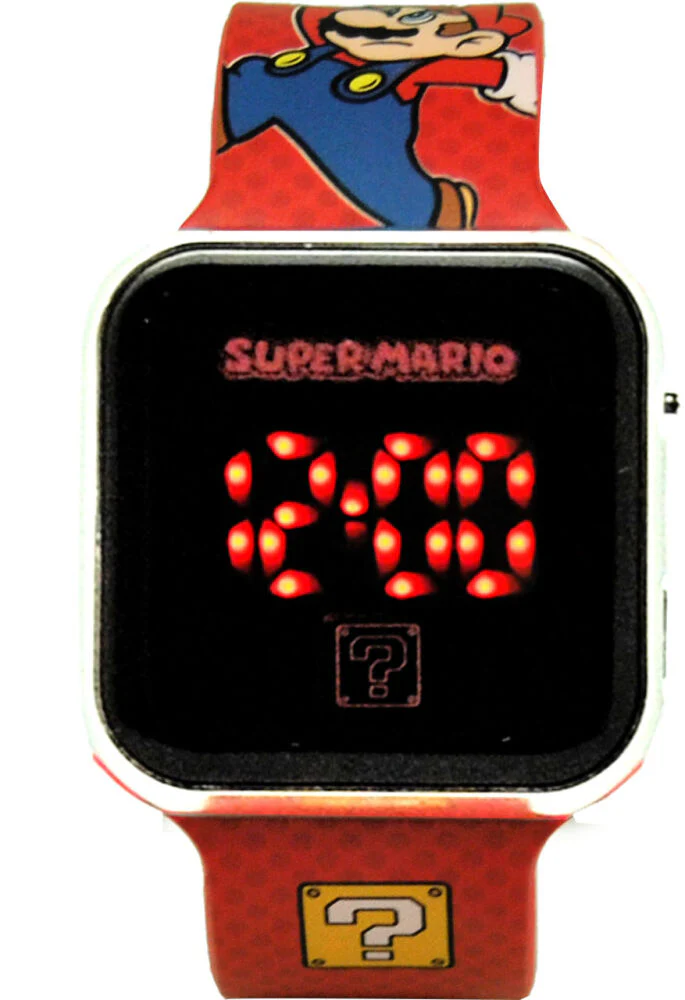 Czerwony Zegarek cyfrowy Super Mario - Image 3
