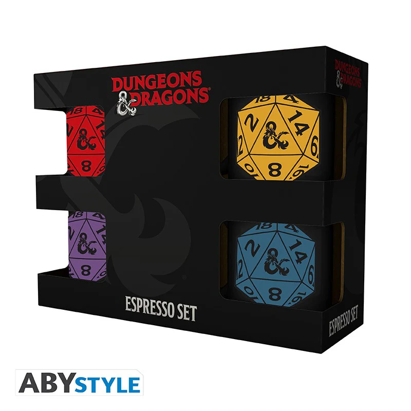 D20 Zestaw 4 Filiżanek do espresso Dungeons & Dragons - Image 2