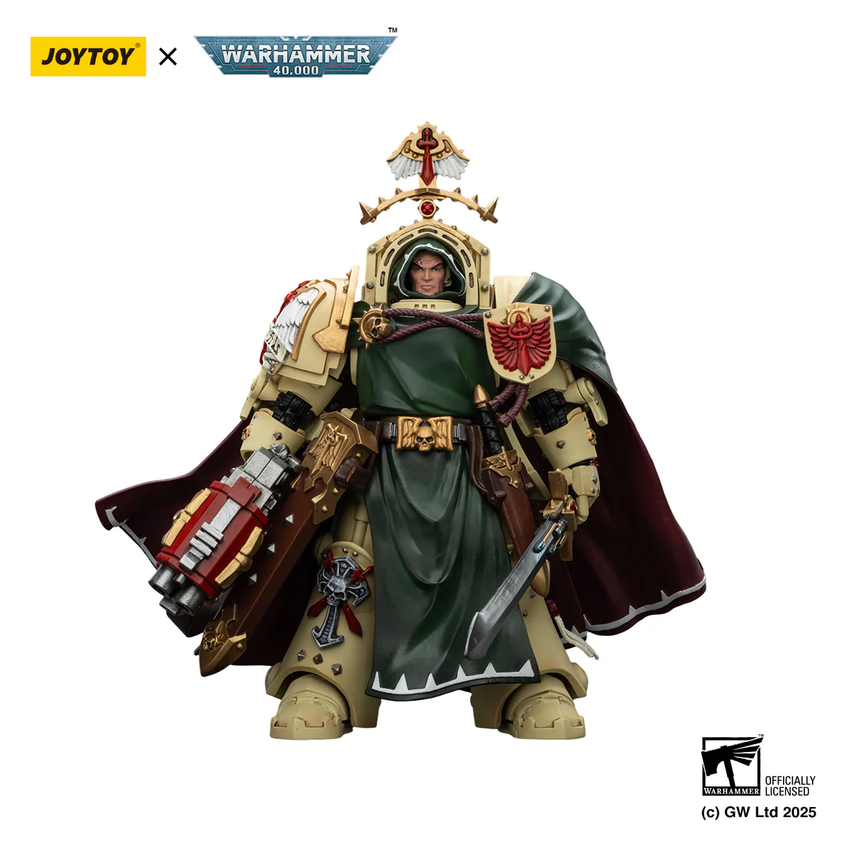 Dark Angels Belial Grand Master of The Deathwing With the Sword of Silence and Storm Bolter Warhammer 40K Figurka 14 cm