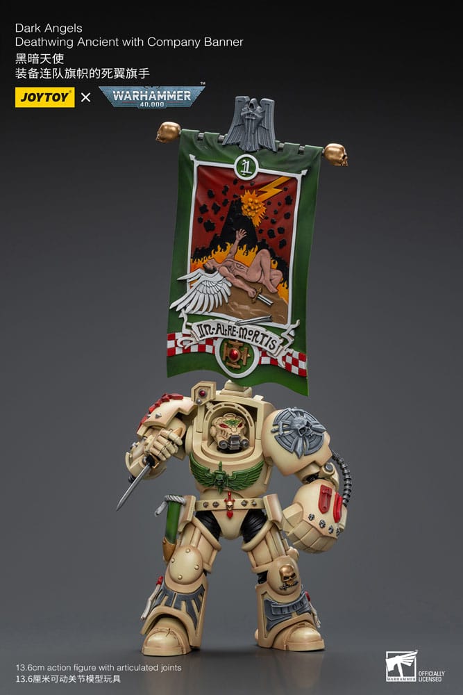 Dark Angels Deathwing Ancient with Company Banner Warhammer 40k 1/18 Figurka 12 cm - Image 6