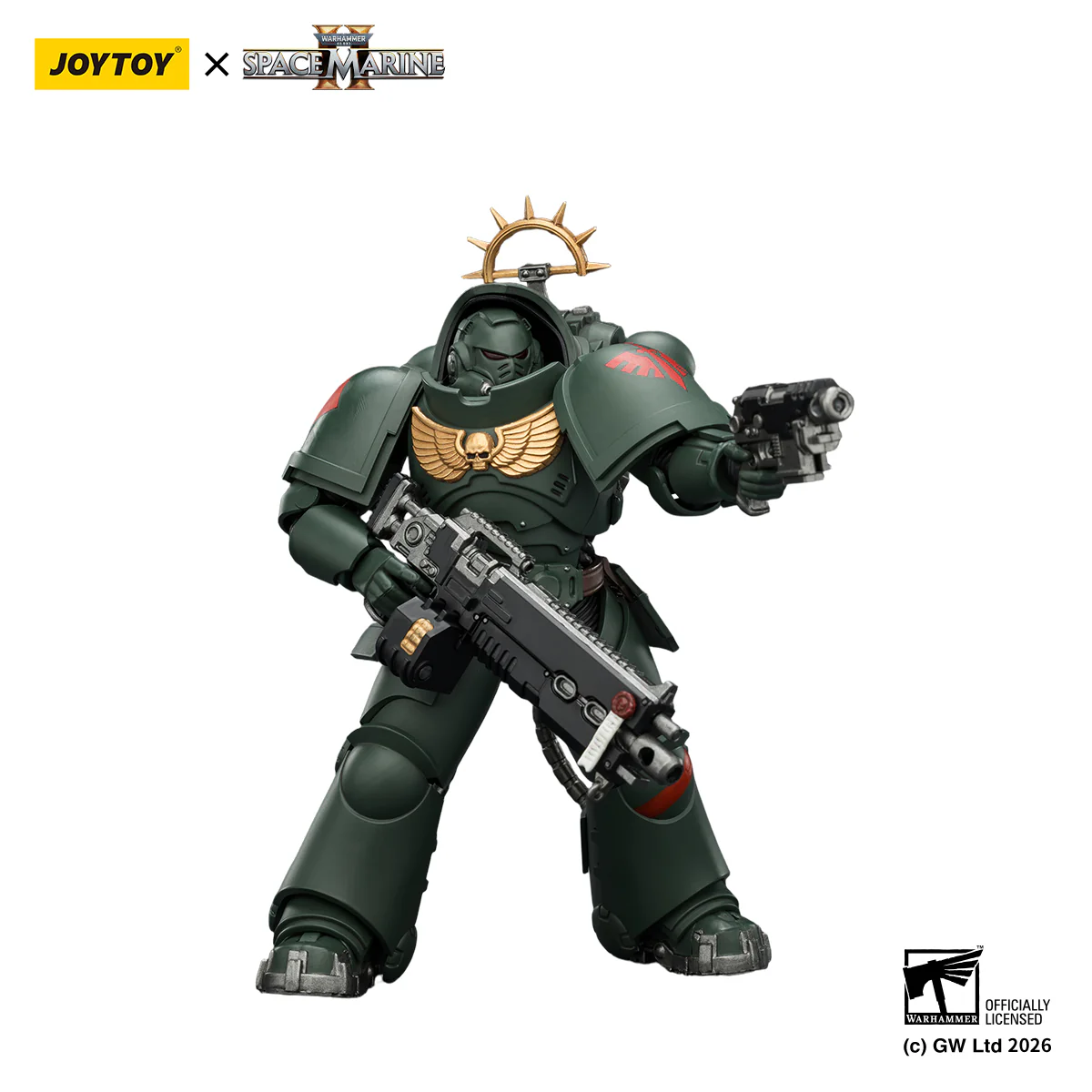 Dark Angels Heavy Intercessor Game Edition Warhammer 40k 1/18 Figurka 13 cm - Image 4