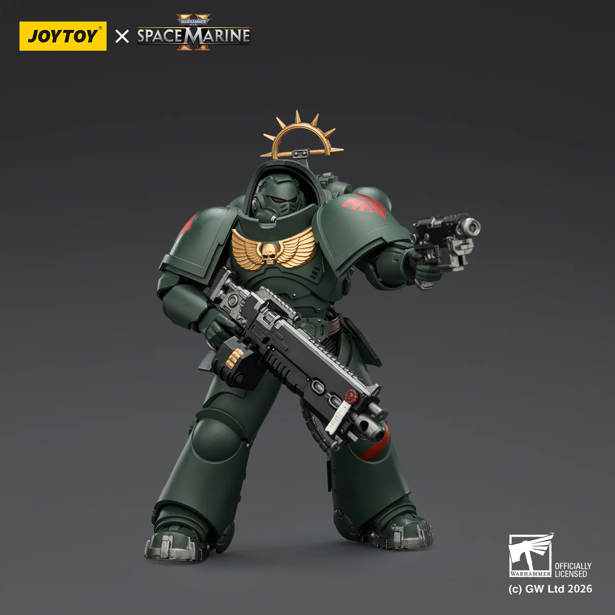 Dark Angels Heavy Intercessor Game Edition Warhammer 40k 1/18 Figurka 13 cm - Image 9