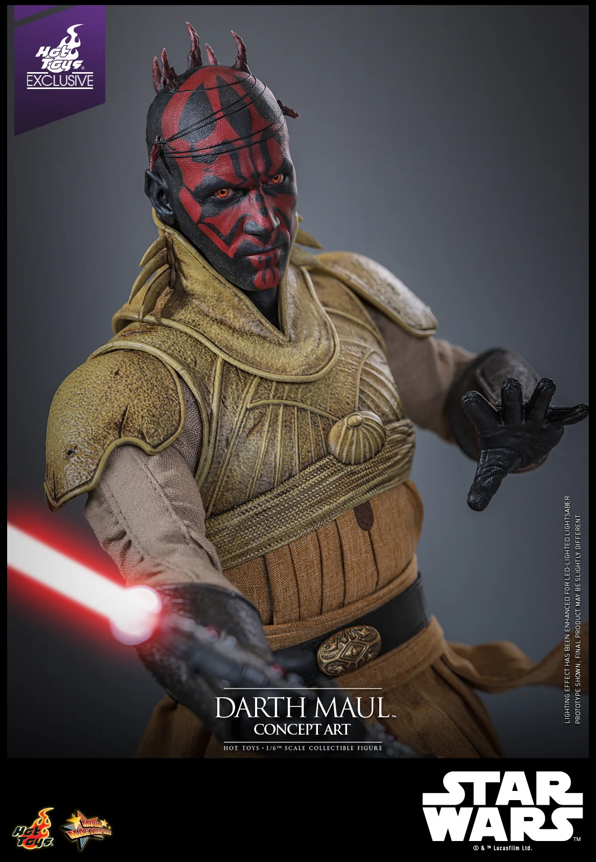 Darth Maul Concept Art Star Wars Movie Masterpiece 1/6 Hot Toys Exclusive Figurka 35 cm - Image 11
