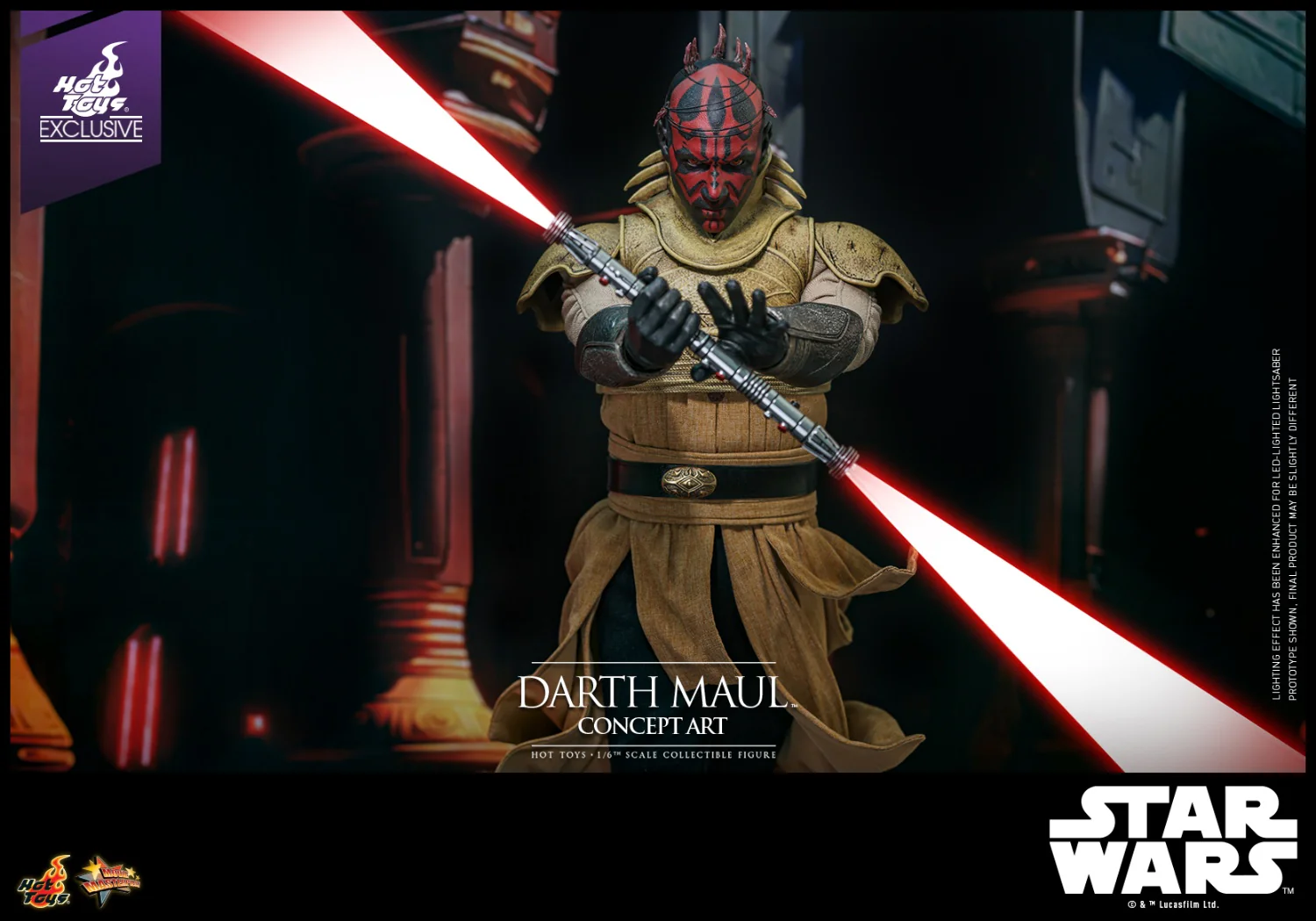 Darth Maul Concept Art Star Wars Movie Masterpiece 1/6 Hot Toys Exclusive Figurka 35 cm - Image 15