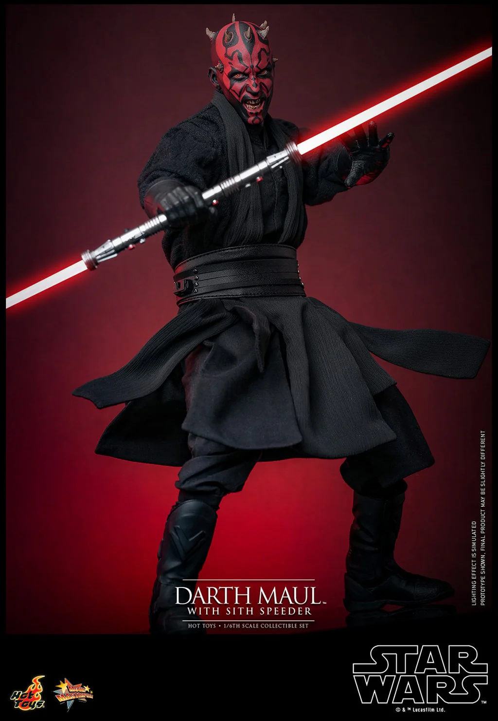 Darth Maul with Sith Speeder Star Wars: The Phantom Menace 25th Anniversary 1:6 Figurka 29 cm - Image 18