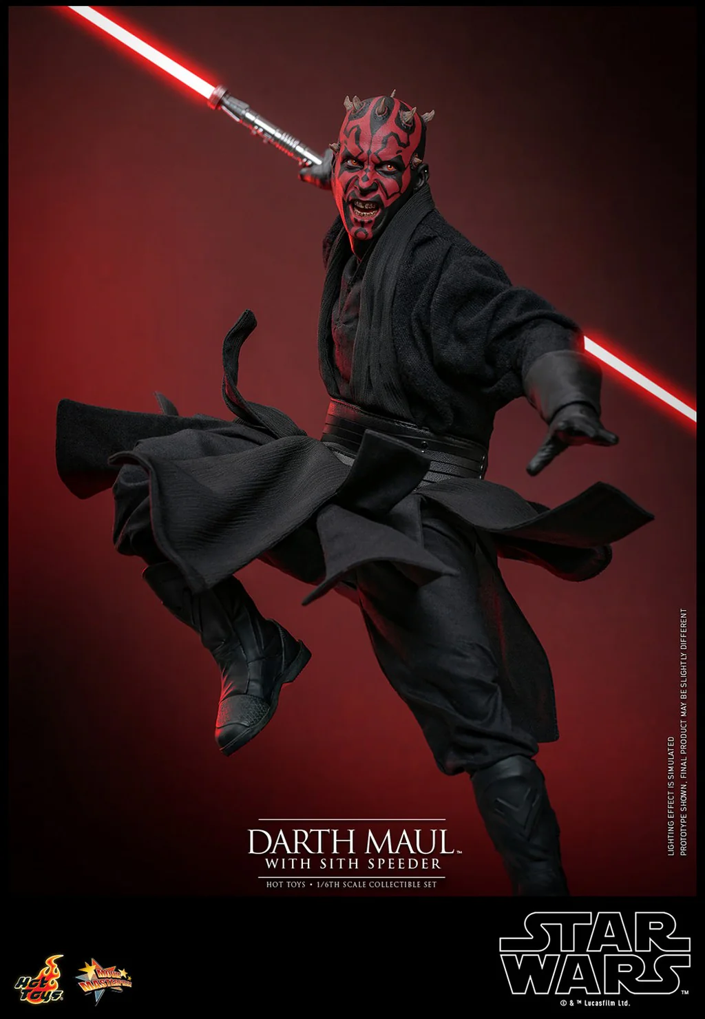 Darth Maul with Sith Speeder Star Wars: The Phantom Menace 25th Anniversary 1:6 Figurka 29 cm - Image 19