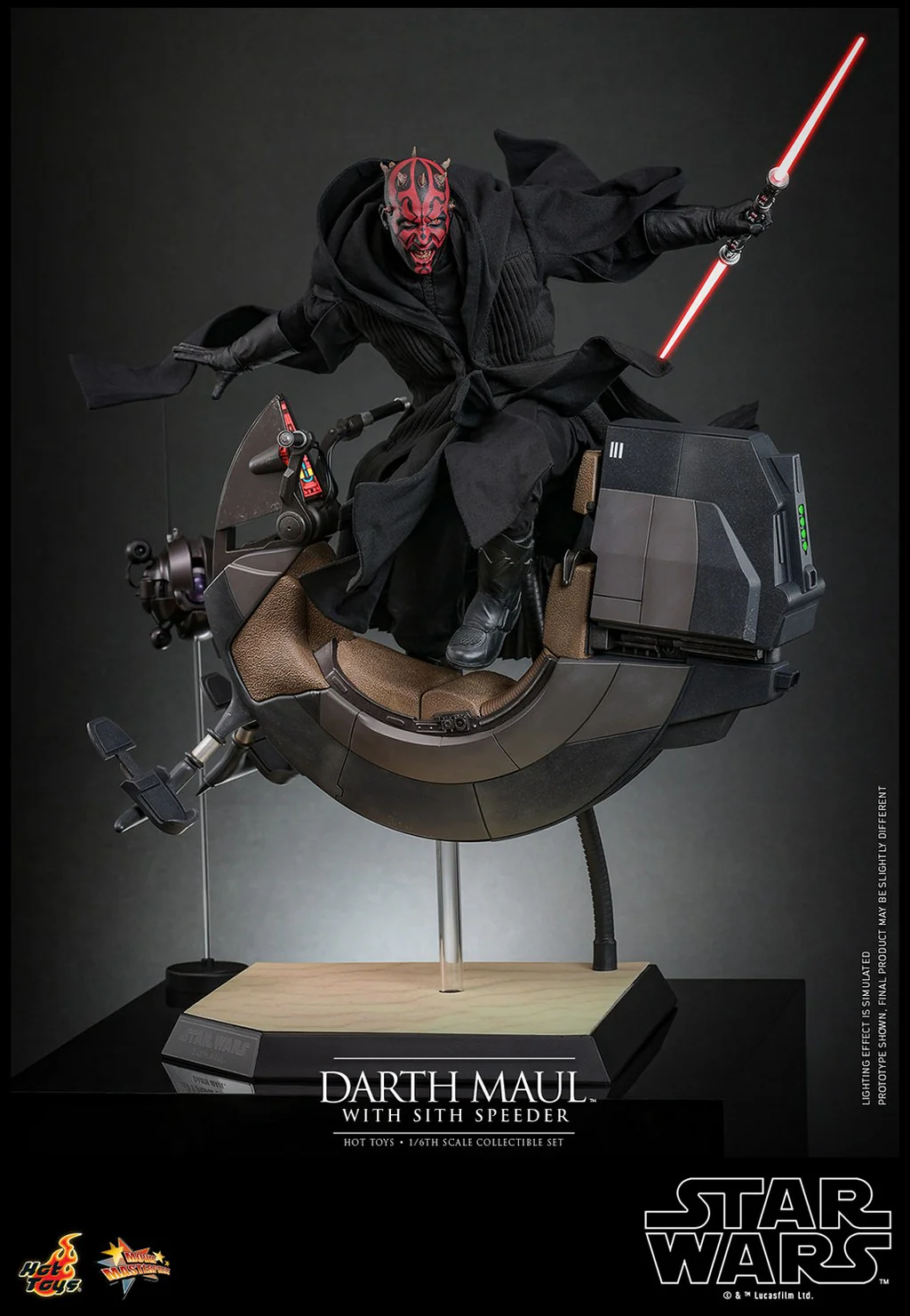 Darth Maul with Sith Speeder Star Wars: The Phantom Menace 25th Anniversary 1:6 Figurka 29 cm - Image 6