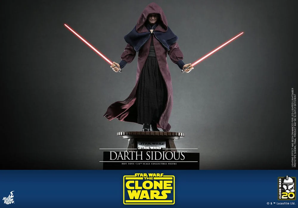 Darth Sidious Star Wars: The Clone Wars 1/6 Figurka 29 cm - Image 3