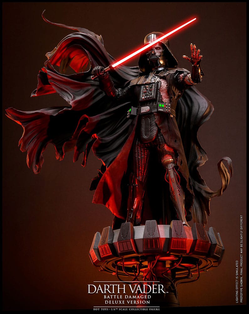 Darth Vader Battle Damaged Star Wars Deluxe Version 1/6 Figurka 35 cm - Image 4