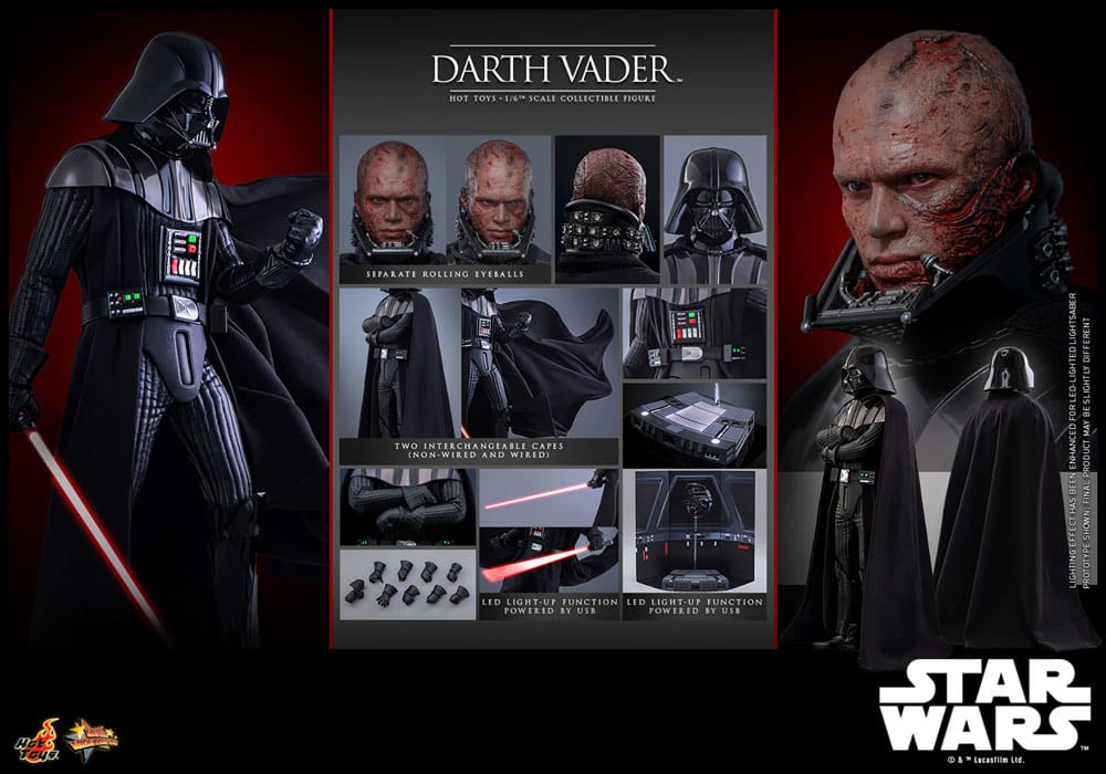 Darth Vader Star Wars: Episode III - Revenge of the Sith Movie Masterpiece 1/6 Figurka 35 cm - Image 20