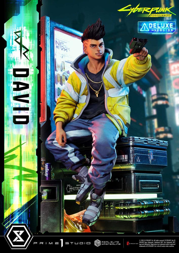 David Cyberpunk: Edgerunners Real Elite Masterline Series Bonus Version 1/4 Figurka 58 cm - Image 8