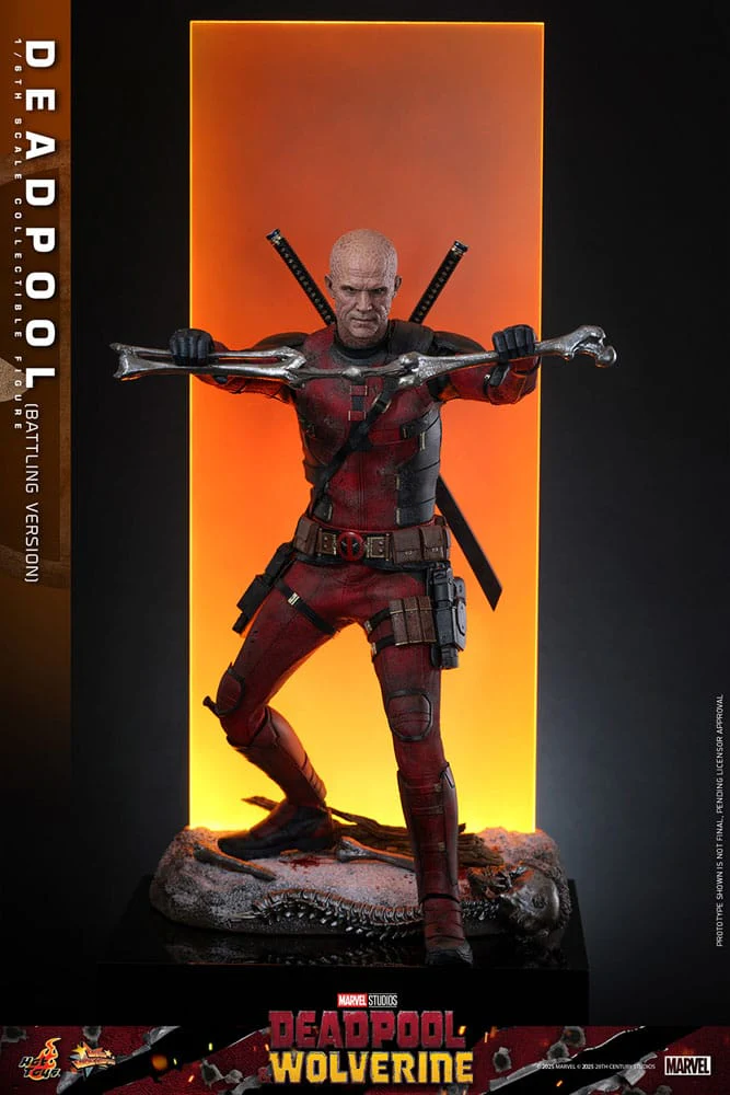 Deadpool Battling Version Marvel Deadpool & Wolverine Movie Masterpiece 1/6 Figurka 31 cm - Image 11