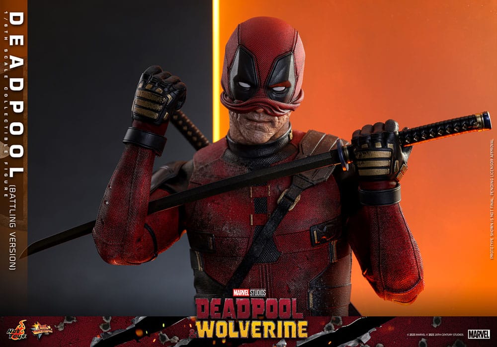 Deadpool Battling Version Marvel Deadpool & Wolverine Movie Masterpiece 1/6 Figurka 31 cm - Image 13