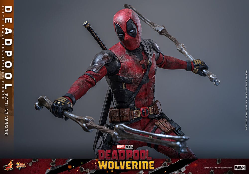Deadpool Battling Version Marvel Deadpool & Wolverine Movie Masterpiece 1/6 Figurka 31 cm - Image 17