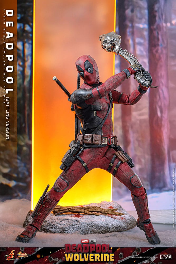 Deadpool Battling Version Marvel Deadpool & Wolverine Movie Masterpiece 1/6 Figurka 31 cm - Image 18