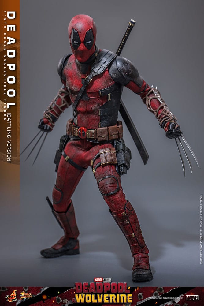 Deadpool Battling Version Marvel Deadpool & Wolverine Movie Masterpiece 1/6 Figurka 31 cm - Image 6