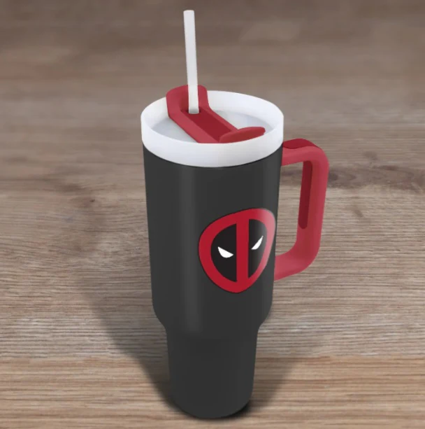 Deadpool Kubek Podróżny Ze Słomką Marvel - Image 7
