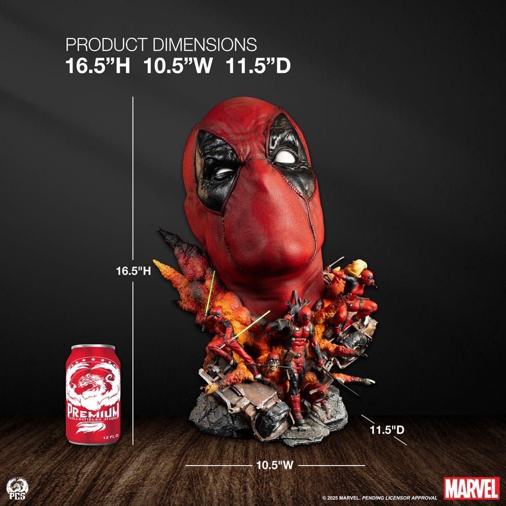Deadpool Marvel Fine Art Bust Figurka 42 cm - Image 23