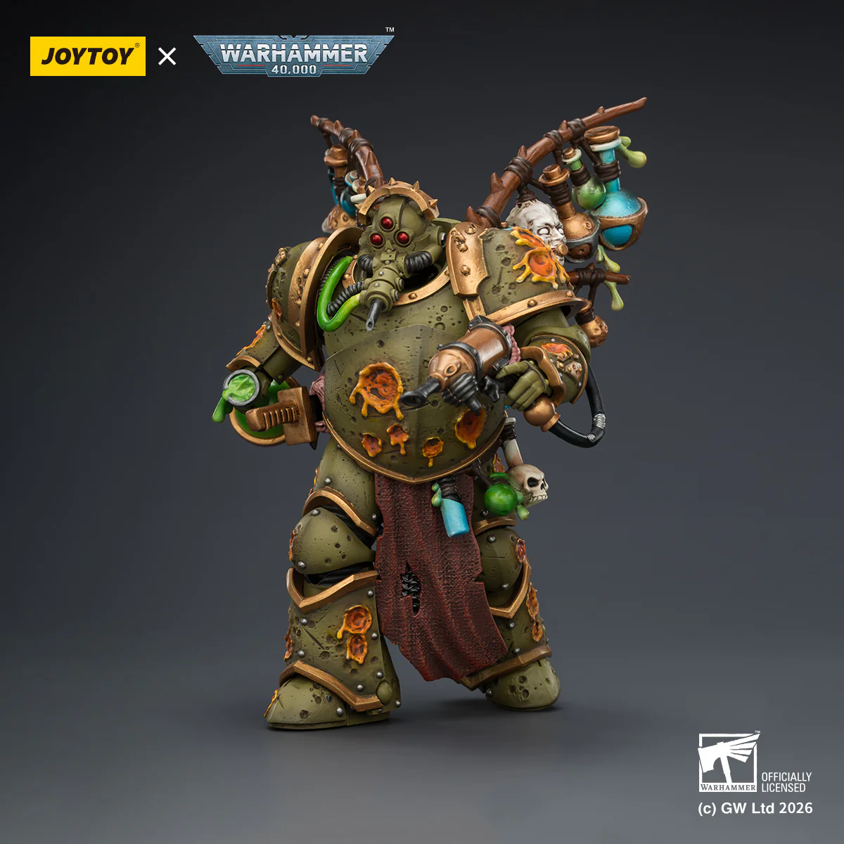 Death Guard Biologus Putrifier Warhammer 40k 1/18 Figurka 12 cm - Image 10